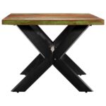 Table à manger 200x100x75 cm Bois de récupération solide – Image 2