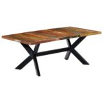Table à manger 200x100x75 cm Bois de récupération solide – Image 5