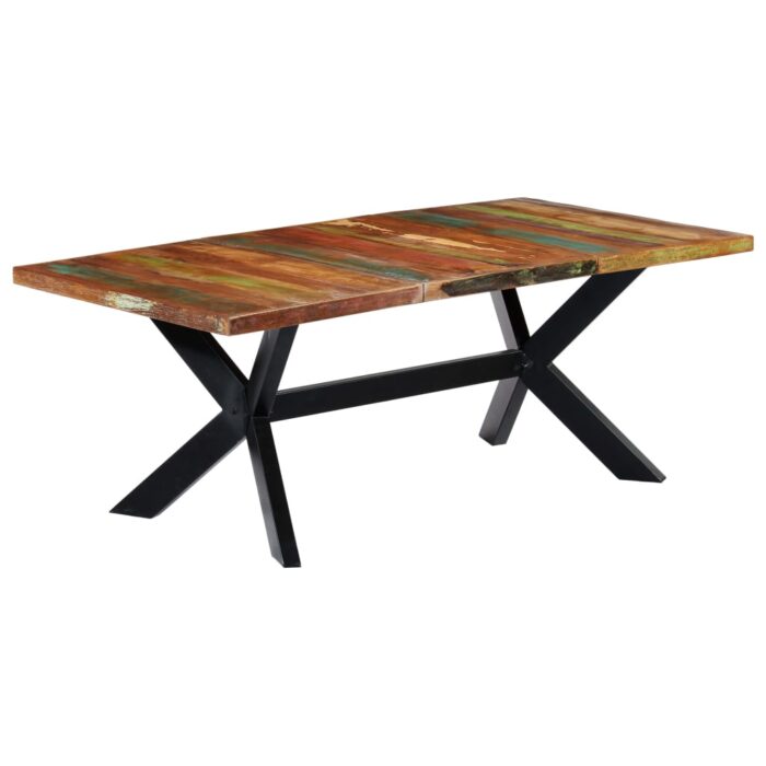 Table à manger 200x100x75 cm Bois de récupération solide – Image 5