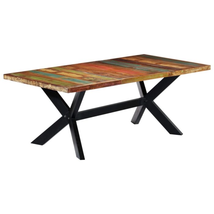 Table à manger 200x100x75 cm Bois de récupération solide – Image 6