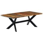 Table à manger 200x100x75 cm Bois de récupération solide – Image 9