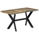 Table à manger 140x70x75 cm Bois de récupération massif – Image 8