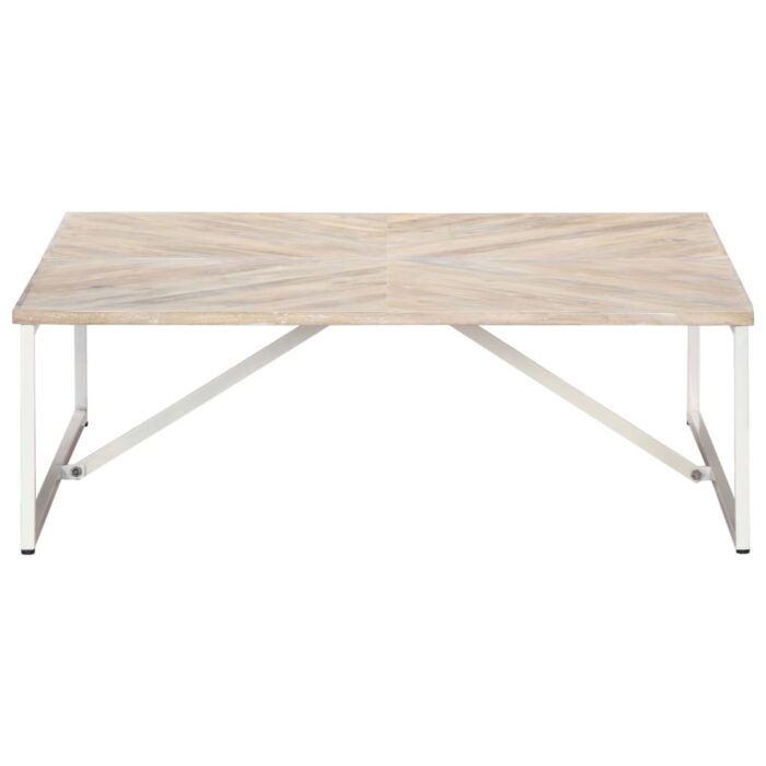 Table basse 110x110x36 cm Bois de manguier solide – Image 2