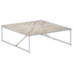 Table basse 110x110x36 cm Bois de manguier solide – Image 8