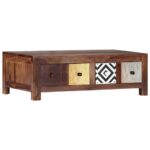 Table basse 90x50x30 cm Bois massif – Image 7