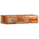 Table console murale 100x25x20 cm Bois massif