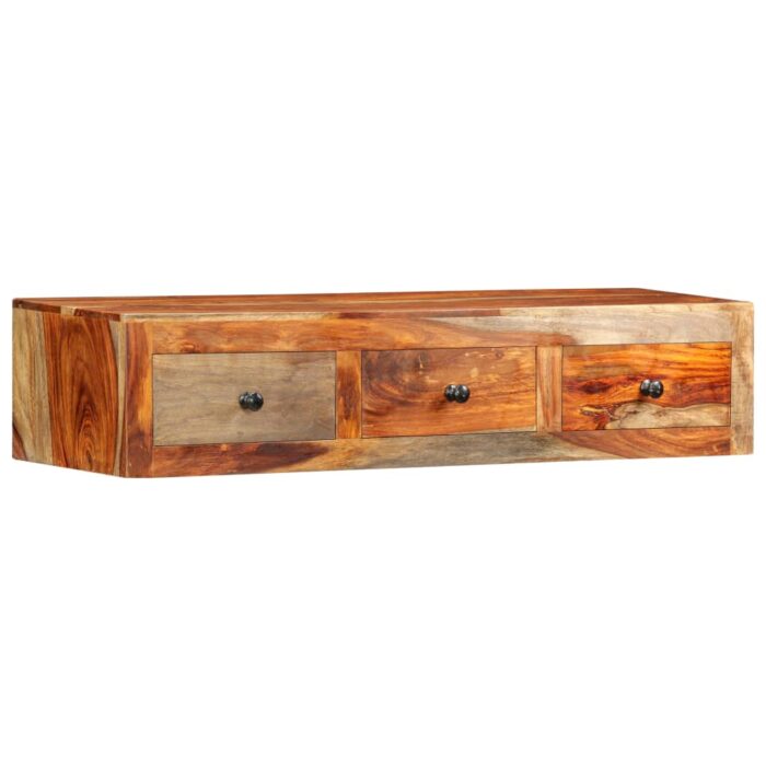 Table console murale 100x25x20 cm Bois massif – Image 1
