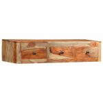 Table console murale 100x25x20 cm Bois massif – Image 10