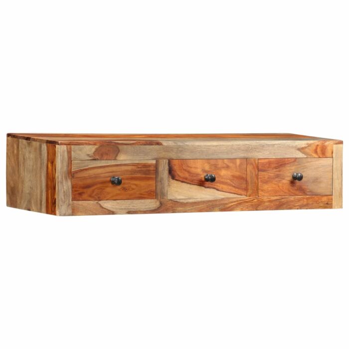 Table console murale 100x25x20 cm Bois massif – Image 10