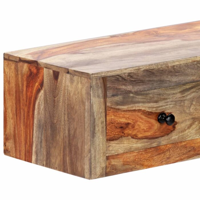 Table console murale 100x25x20 cm Bois massif – Image 4
