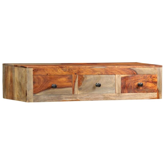 Table console murale 100x25x20 cm Bois massif – Image 8