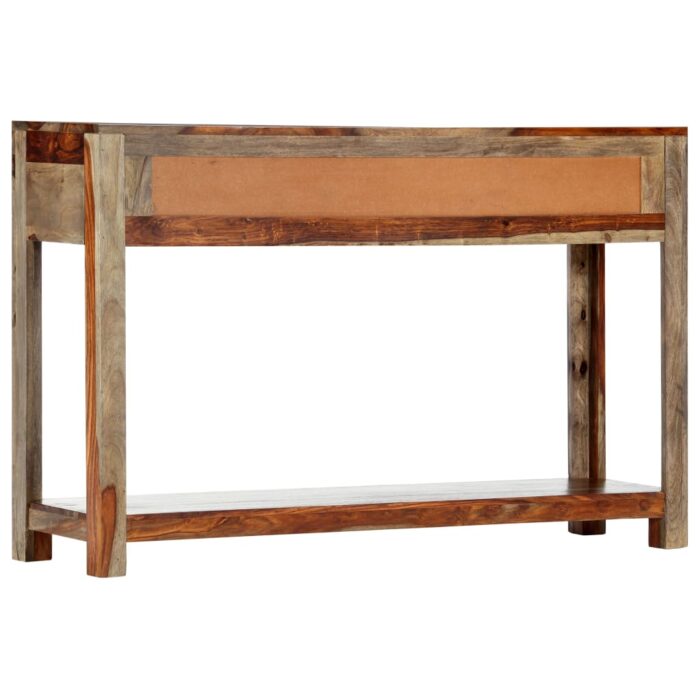 Table console avec 3 tiroirs 120x30x75 cm Bois massif – Image 3