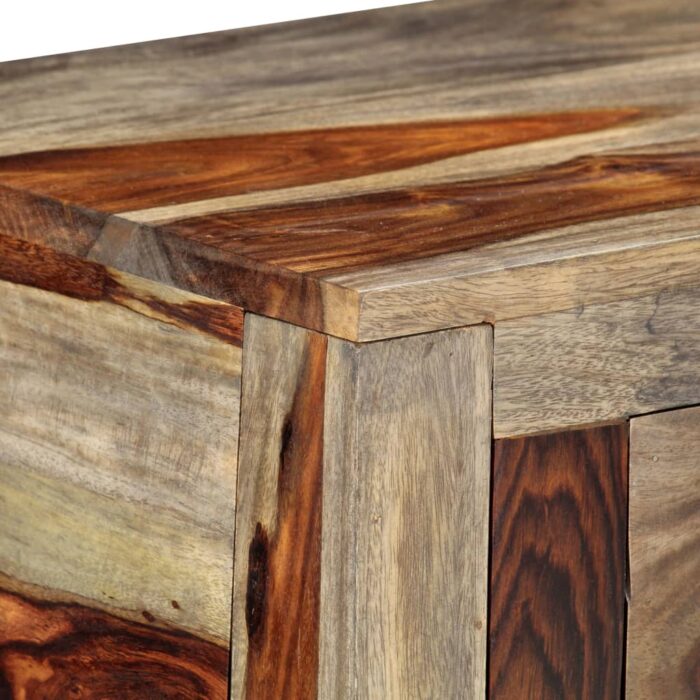 Table console avec 3 tiroirs 120x30x75 cm Bois massif – Image 4