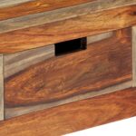 Table console avec 3 tiroirs 120x30x75 cm Bois massif – Image 6