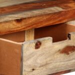 Table console avec 3 tiroirs 120x30x75 cm Bois massif – Image 8