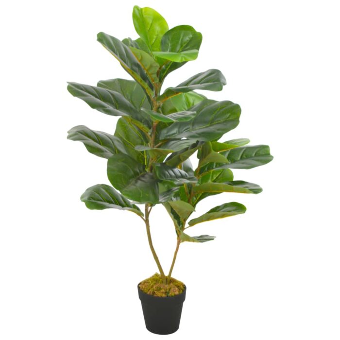 VXL8719883553320_a_en_hd_1.jpg Plante artificielle avec pot Feuilles de figuier Vert 90 cm – Image 1