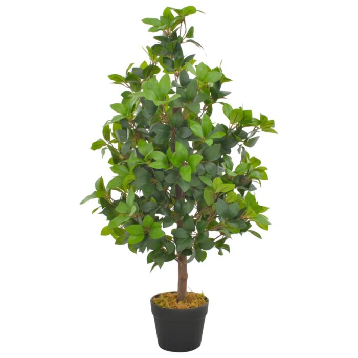Plante artificielle avec pot Laurier Vert 90 cm – Image 1