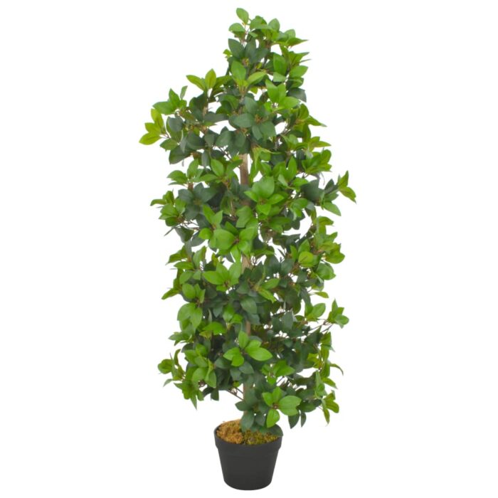 Plante artificielle avec pot Laurier Vert 120 cm – Image 1