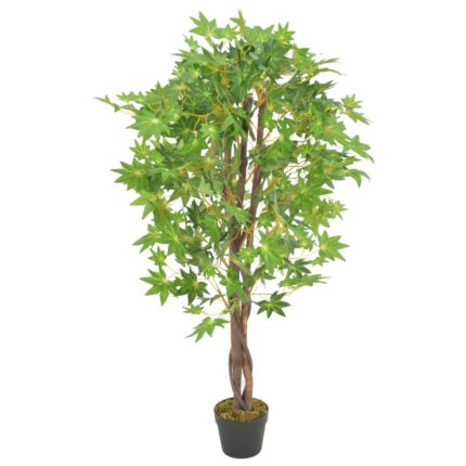 Plante artificielle d'érable avec pot Vert 120 cm