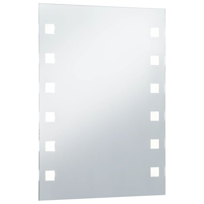 Miroir mural à LED pour salle de bains 60x80 cm – Image 2