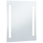 Miroir mural à LED pour salle de bains 60x80 cm – Image 2