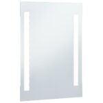 Miroir mural à LED pour salle de bains 60x100 cm – Image 2