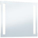 Miroir mural à LED pour salle de bains 60x50 cm – Image 2