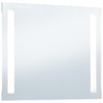 Miroir mural à LED pour salle de bains 80x60 cm – Image 2