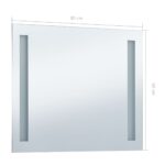 Miroir mural à LED pour salle de bains 80x60 cm – Image 5