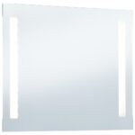 Miroir mural à LED pour salle de bains 100x60 cm – Image 2