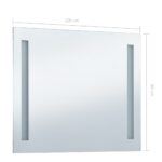 Miroir mural à LED pour salle de bains 100x60 cm – Image 5