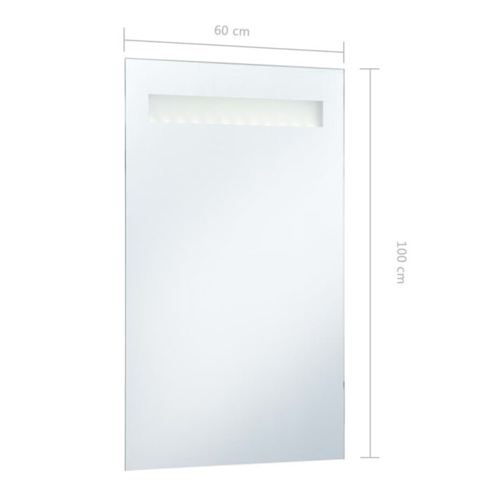 Miroir mural à LED pour salle de bains 60x100 cm – Image 5