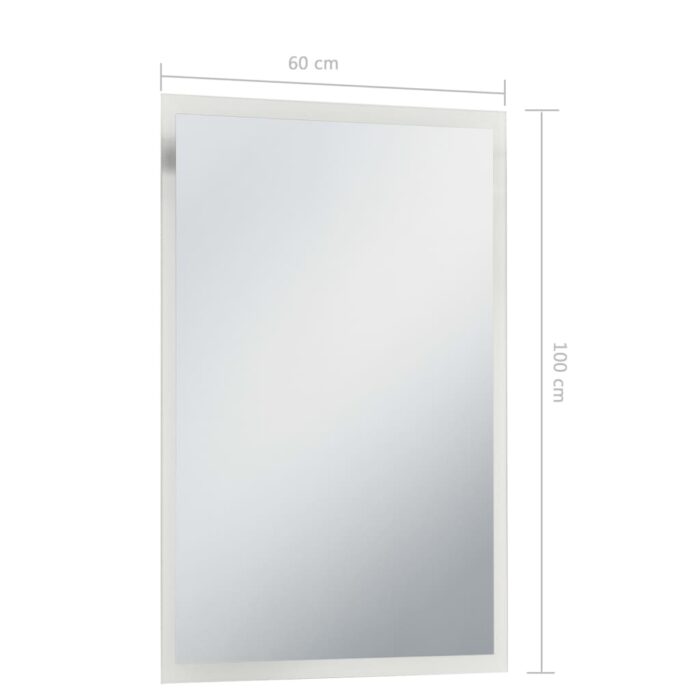 Miroir mural à LED pour salle de bains 60x100 cm – Image 5