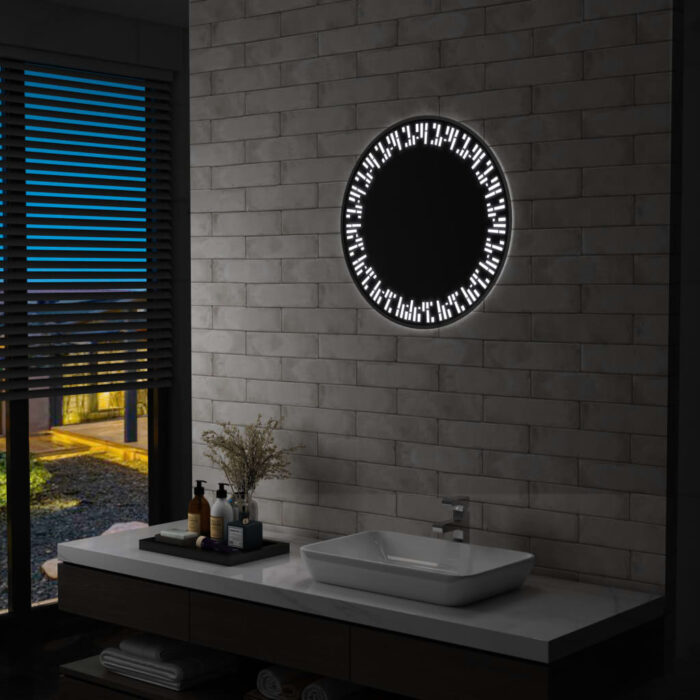 Miroir à LED pour salle de bain 60 cm – Image 1