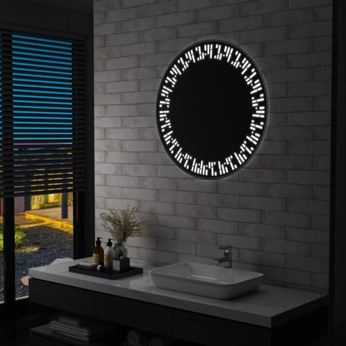 Miroir à LED pour salle de bain 80 cm – Image 1