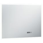 Miroir à LED et capteur tactile et affichage d'heure 80x60 cm – Image 2