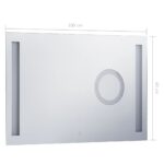 Miroir mural à LED de salle de bain et capteur tactile 100x60cm – Image 6