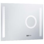 Miroir mural à LED de salle de bain et capteur tactile 80x60 cm – Image 2