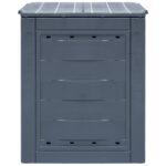 Bac à compost de jardin Gris 60x60x73 cm 260 L – Image 3