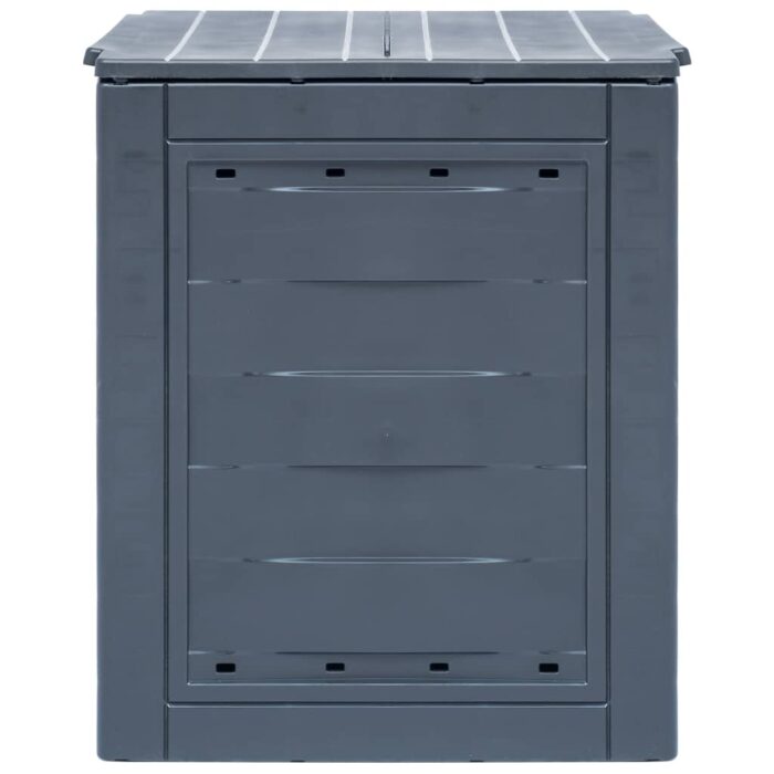 Bac à compost de jardin Gris 60x60x73 cm 260 L – Image 3