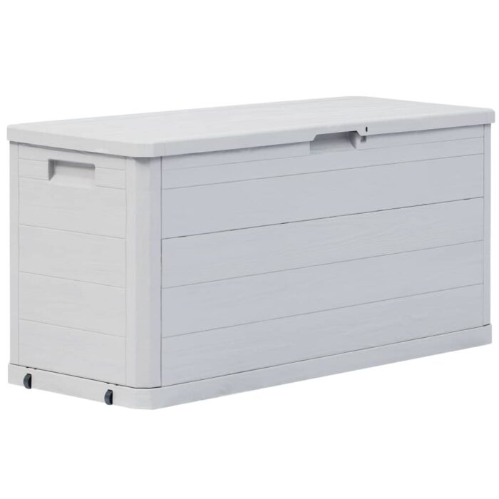 Boîte de rangement de jardin 280 L Gris clair – Image 1