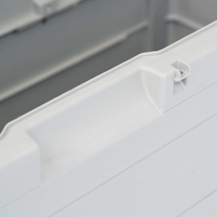 Boîte de rangement de jardin 280 L Gris clair – Image 2