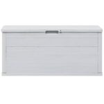 Boîte de rangement de jardin 280 L Gris clair – Image 6