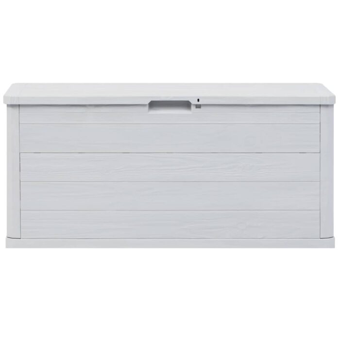 Boîte de rangement de jardin 280 L Gris clair – Image 6