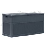 Boîte de rangement de jardin 320 L Anthracite – Image 8