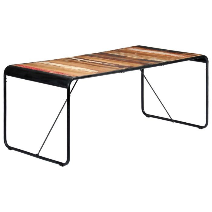 Table à manger 180x90x76 cm Bois de récupération massif – Image 9