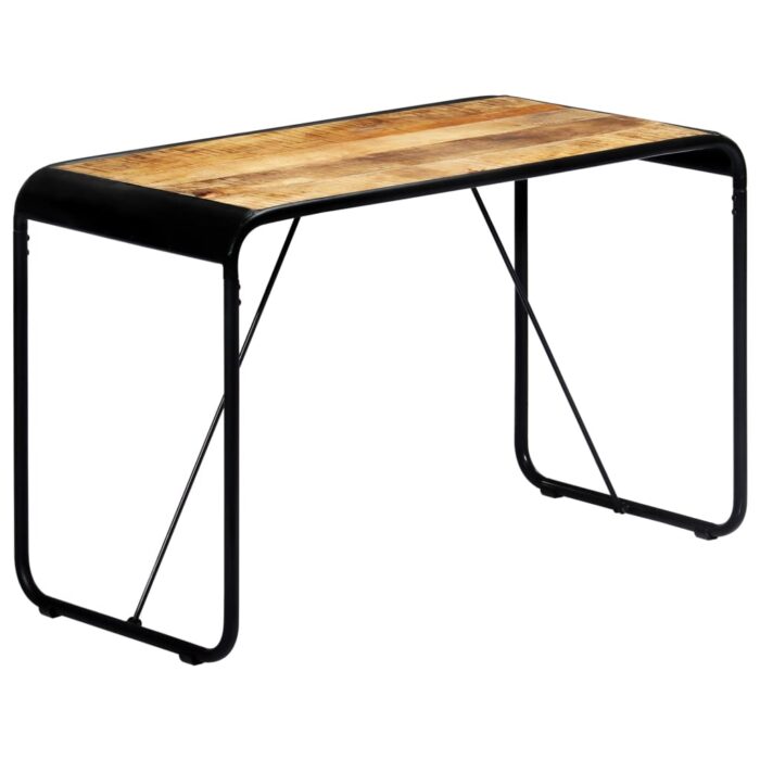 Table à manger 118x60x76 cm Bois de manguier massif brut – Image 1