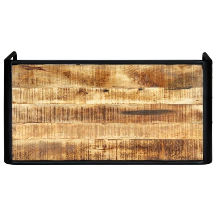 Table à manger 118x60x76 cm Bois de manguier massif brut – Image 2