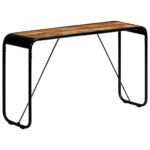 Table console 140 x 35 x 76 cm Bois de manguier massif brut – Image 10
