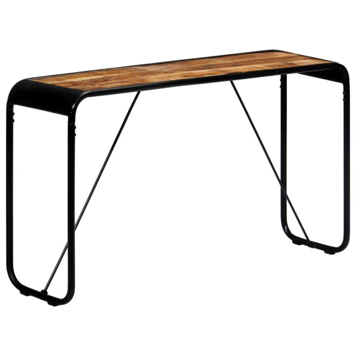 Table console 140 x 35 x 76 cm Bois de manguier massif brut – Image 10